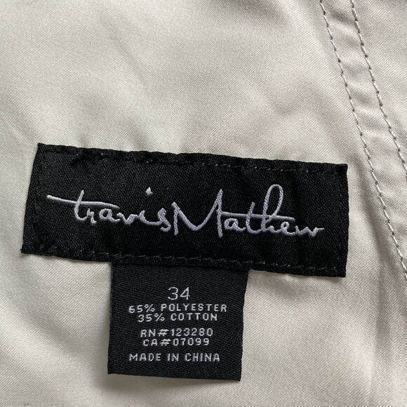 TRAVIS MATHEW Pants Athletic Golf Slacks Athletic Athleisure Gray Mens 34 x 44 - Picture 12 of 14